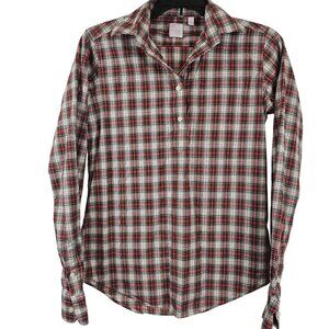 Mens‎ Fitted Red Plaid Farmer Workwear Outdoors Casual Fall Ann Mashburn S Shirt